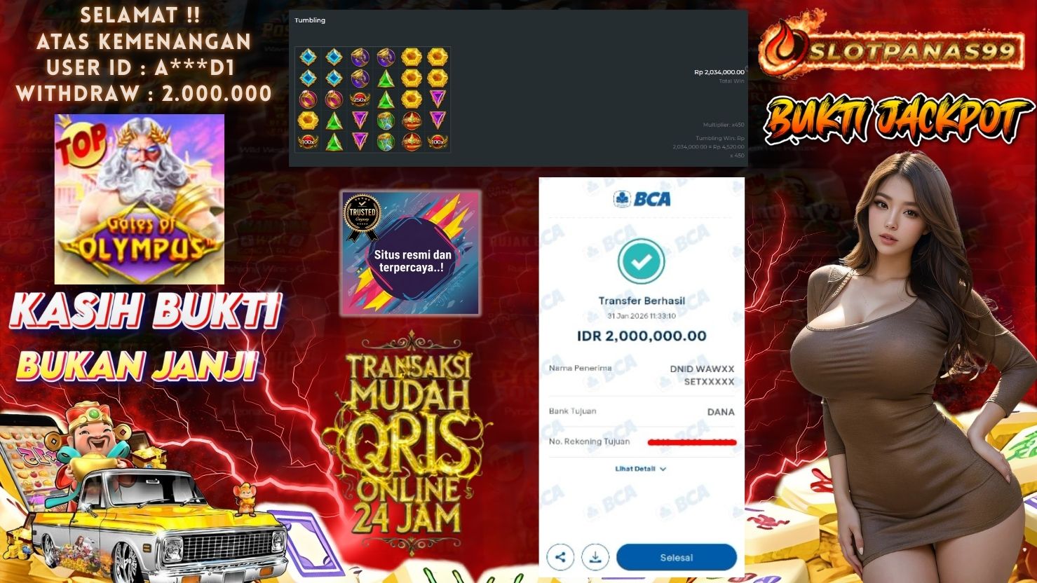 SLOTPANAS99 JACKPOT SLOT GATES OF OLYMPUS